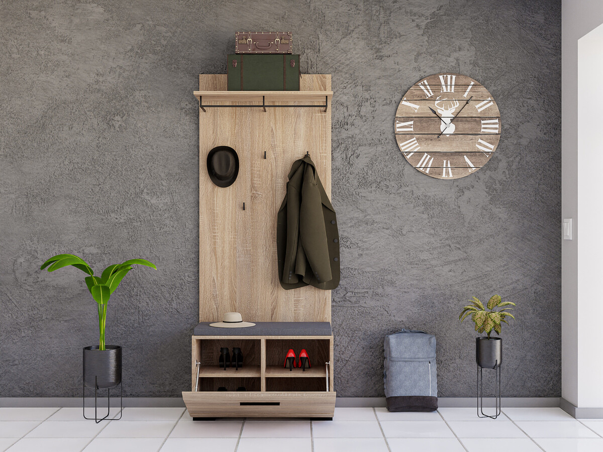 Conjunto de recibidor Boston 693 (Roble Sonoma)