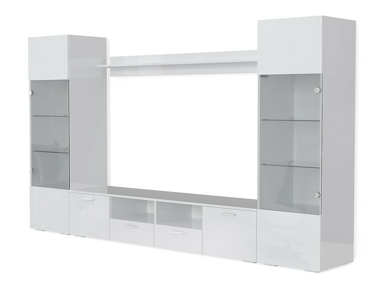 Conjunto de salón Springfield 274 (Blanco + Blanco brillante)