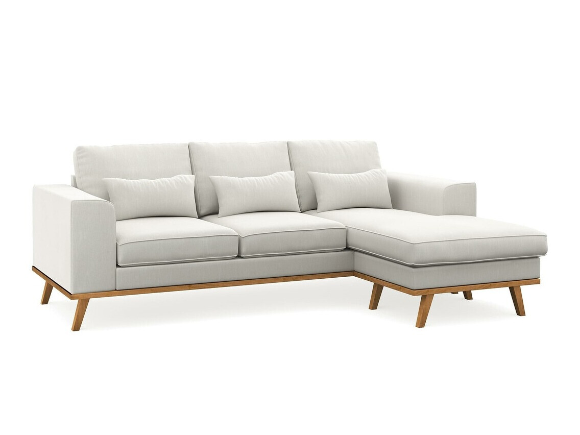 Sofá rinconero Floromo 120 (Melva 02 + Roble)