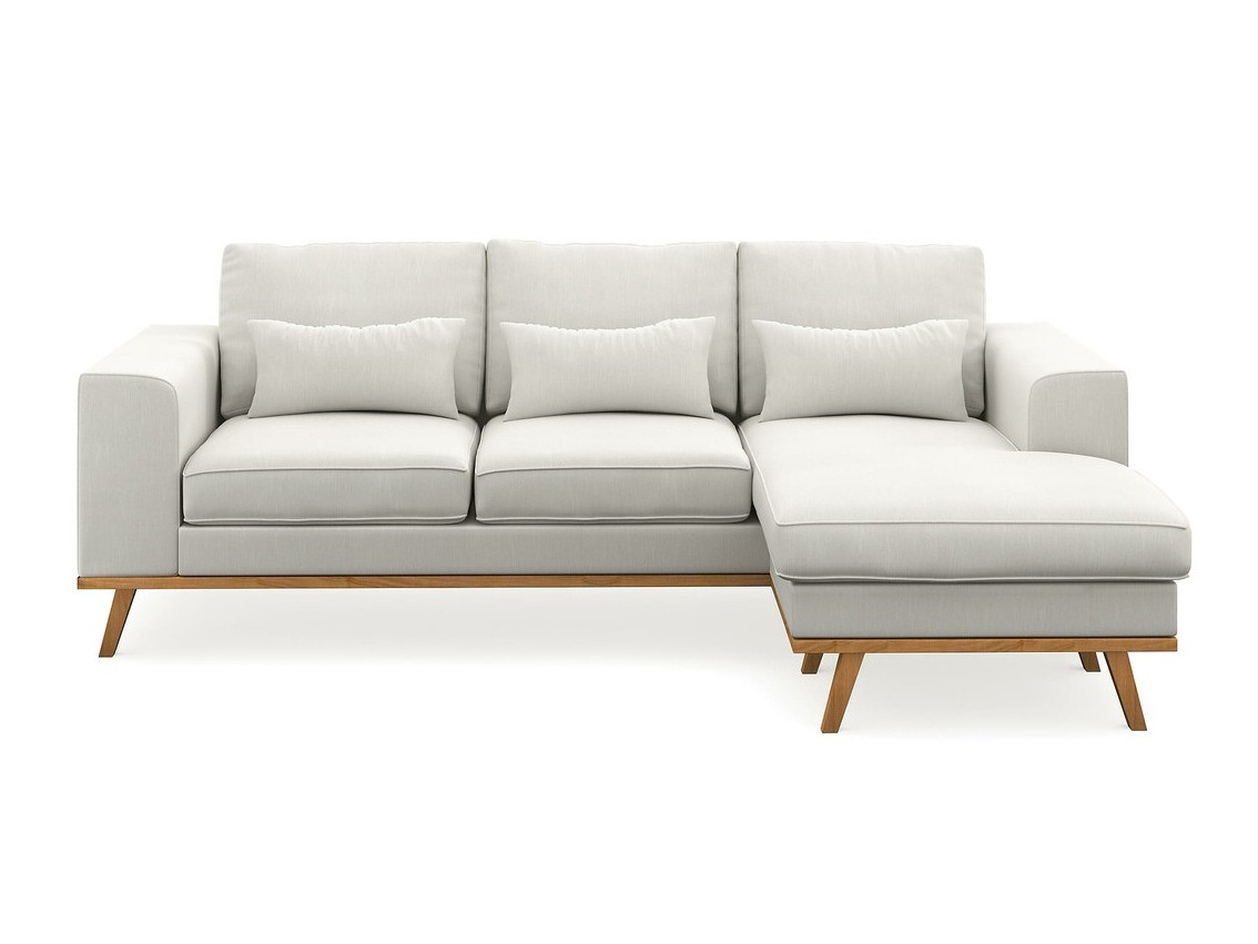 Sofá rinconero Floromo 120 (Melva 02 + Roble)