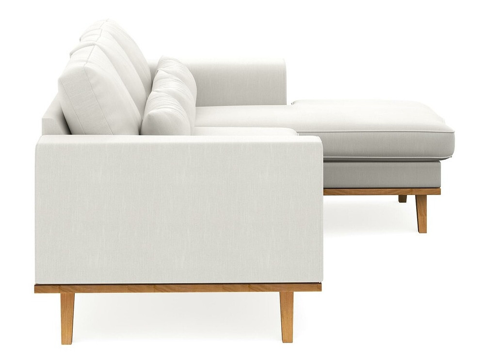 Sofá rinconero Floromo 120 (Melva 02 + Roble)