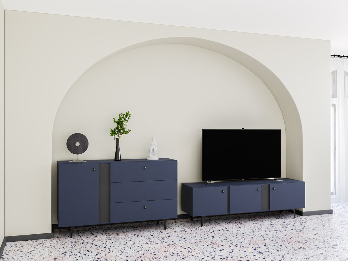 Mueble TV Fresno AF104 (Azul)