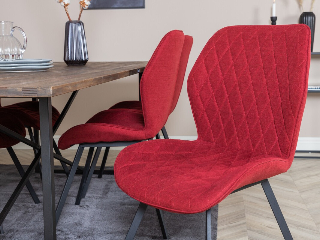 Conjunto de comedor Dallas 3453 (Rojo)
