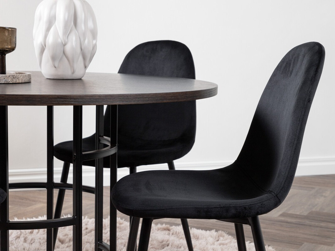 Conjunto de mesas y sillas para comedor Dallas 3446 (Negro)