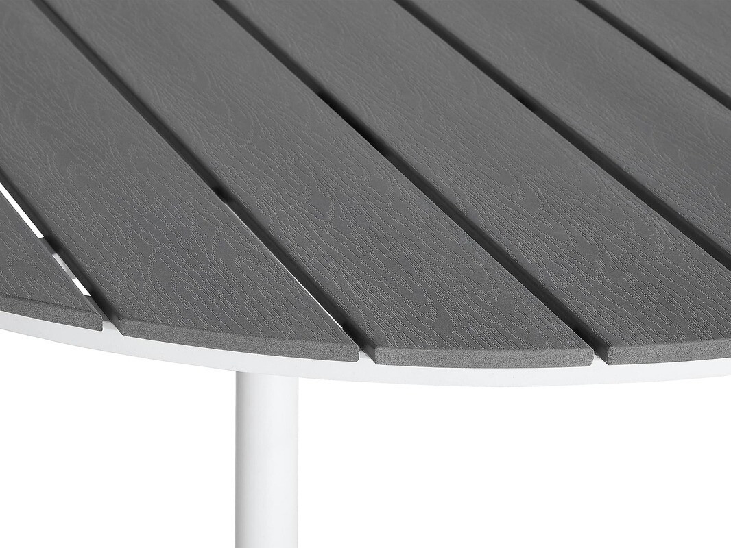 Conjunto de mesa y sillas Comfort Garden 1616 (Blanco + Gris)