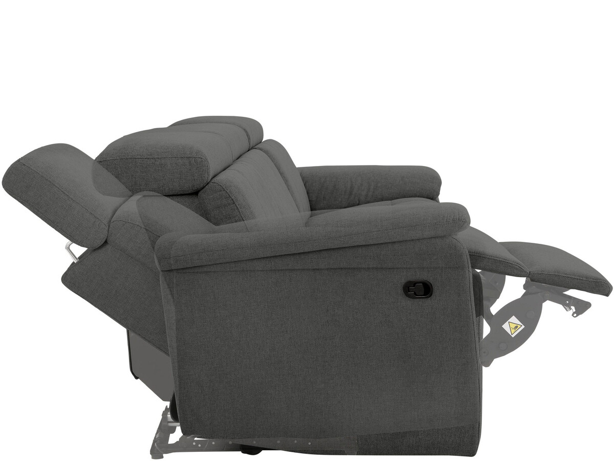 Sofá reclinable Denton 647 (Antracita)