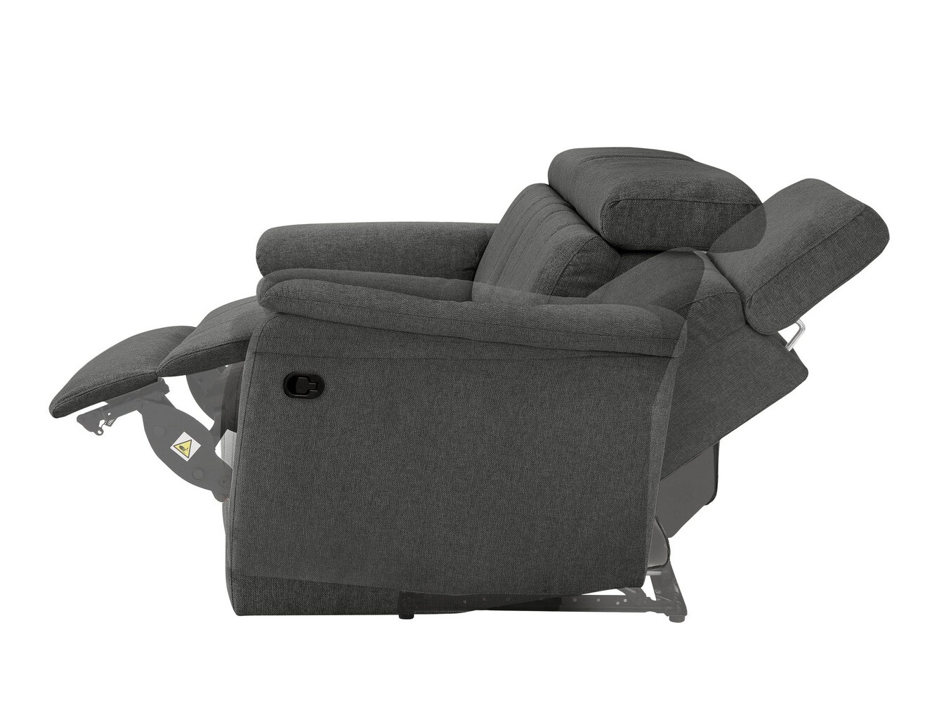 Conjunto de muebles tapizado Denton 661 (Antracita)