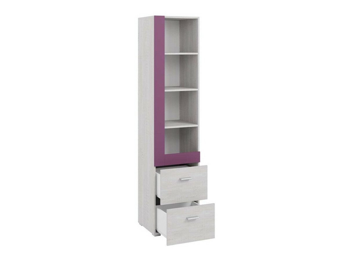 Conjunto de dormitorio infantil Omaha D144 (Marrón + Pino blanqueado)