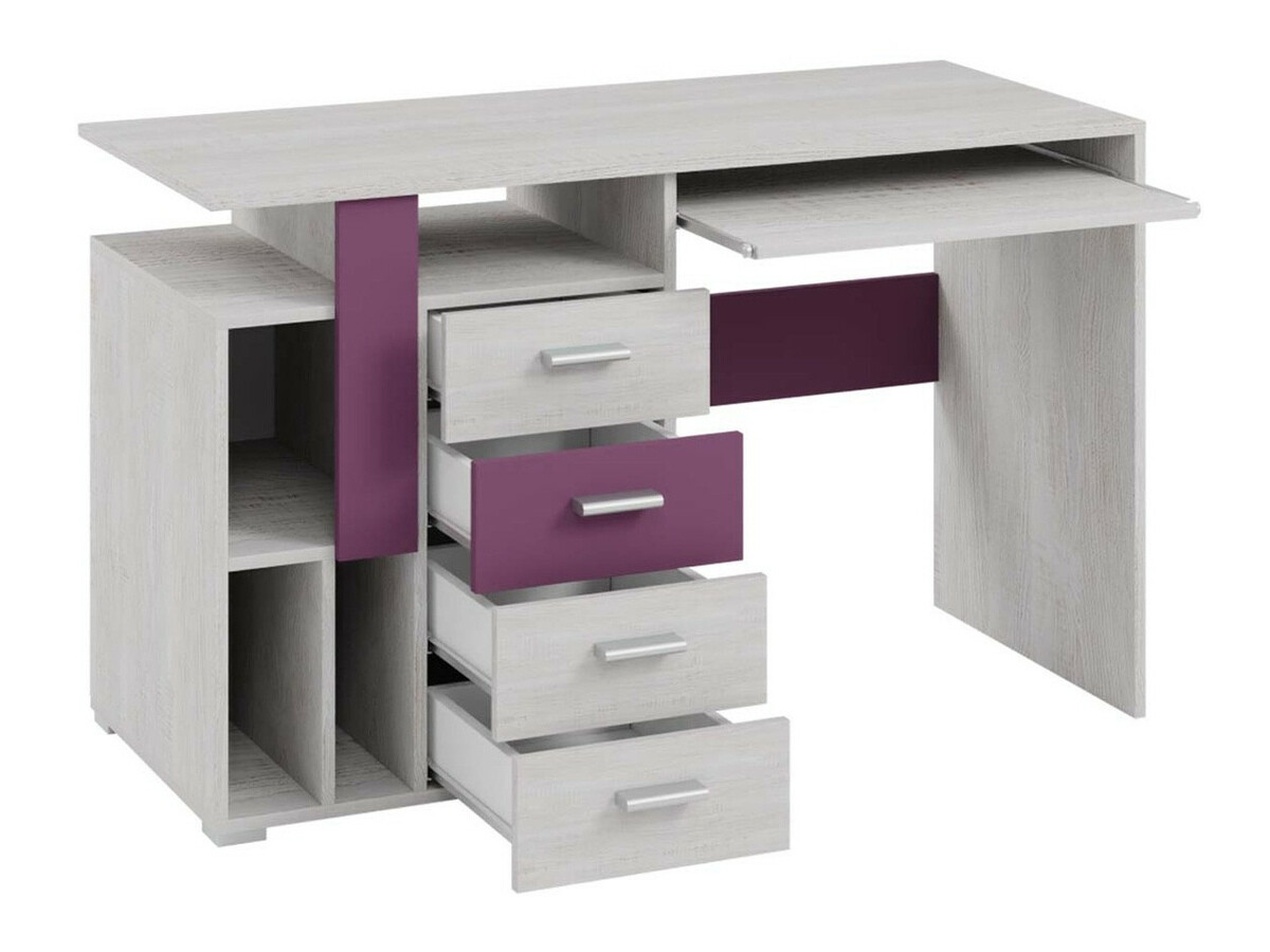 Conjunto de dormitorio infantil Omaha D144 (Marrón + Pino blanqueado)