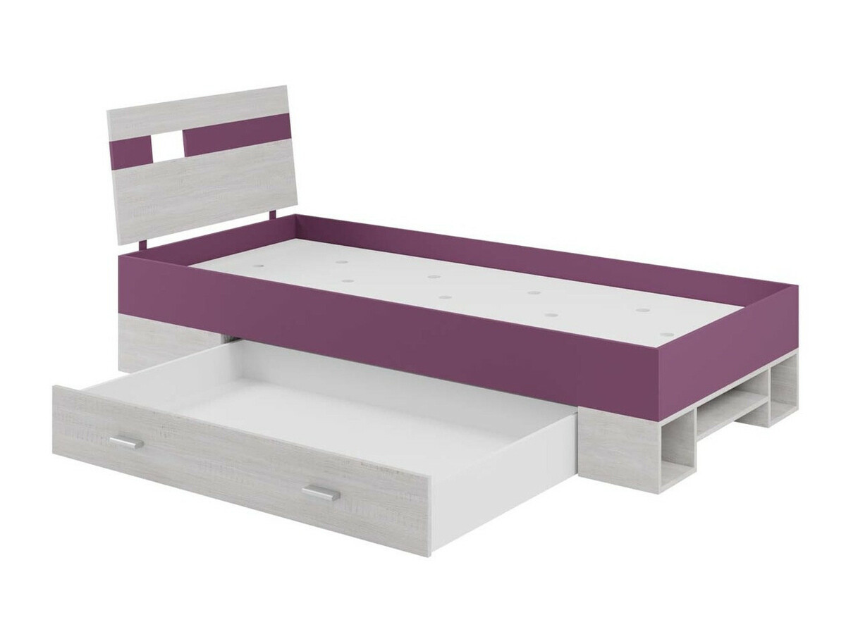 Conjunto de dormitorio infantil Omaha D144 (Marrón + Pino blanqueado)