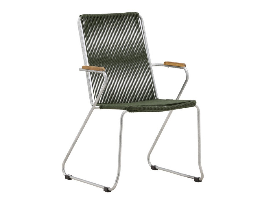 Silla para exterior Dallas 3463 (Verde + Plata)
