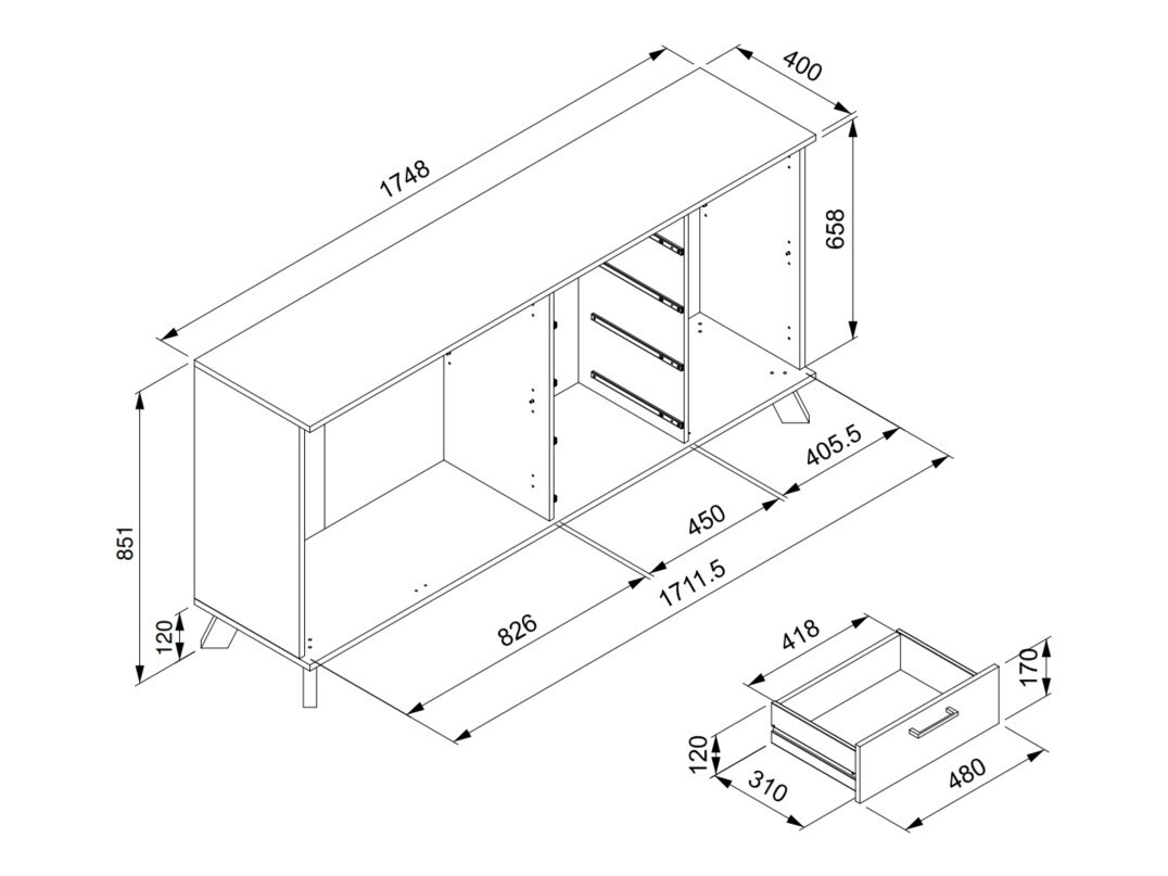 Cómoda Findlay T102