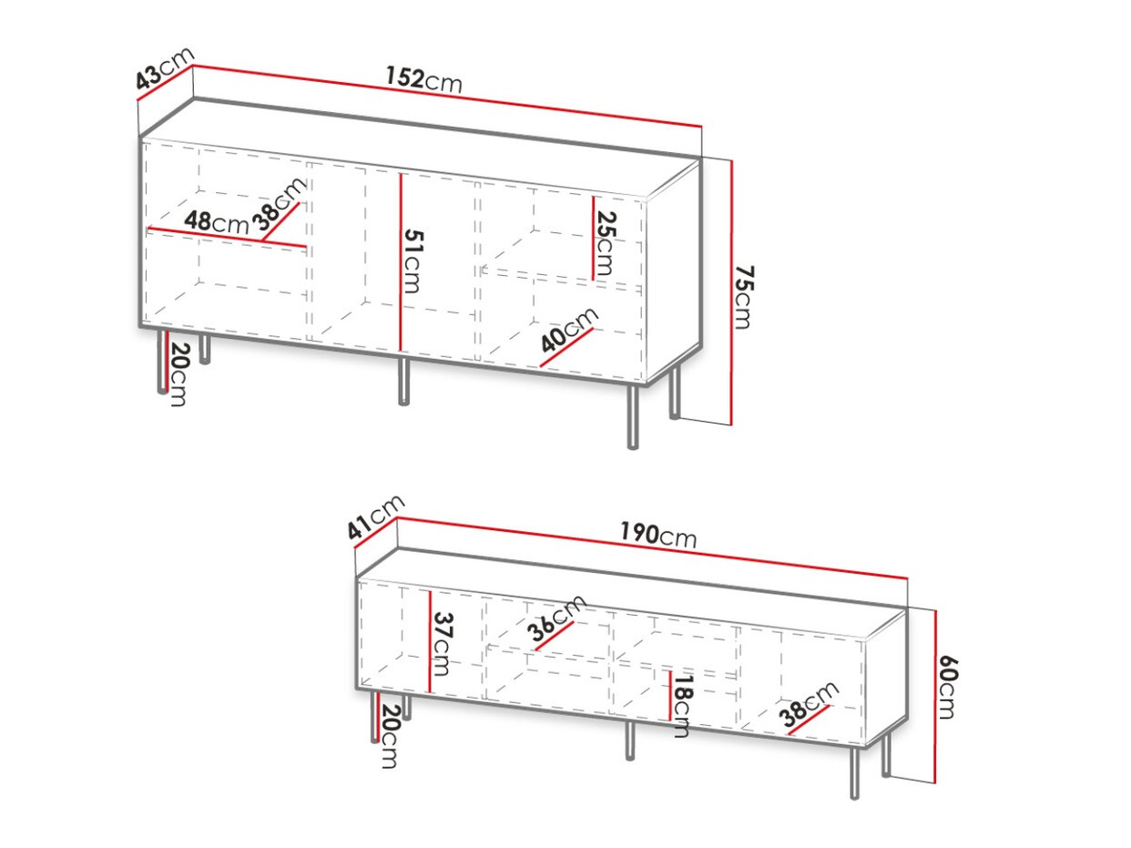 Conjunto de salón Lorelbo 104 (Blanco + Negro)