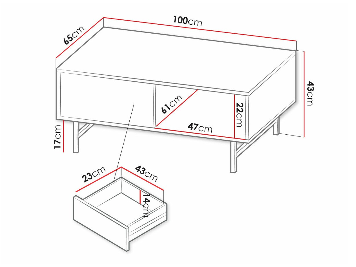 Mesa de centro Providence S102