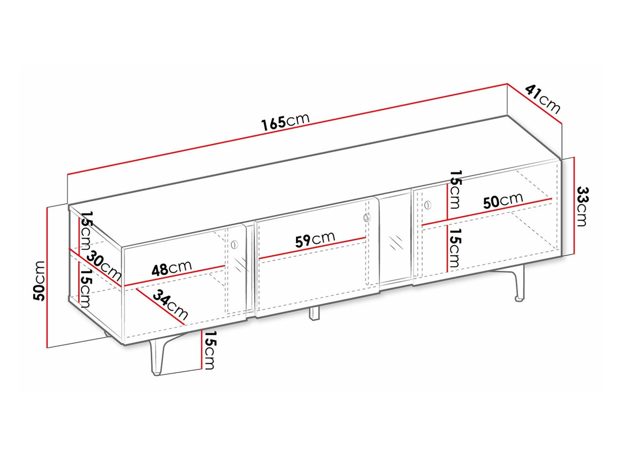 Mueble TV Fresno AF104 (Azul)