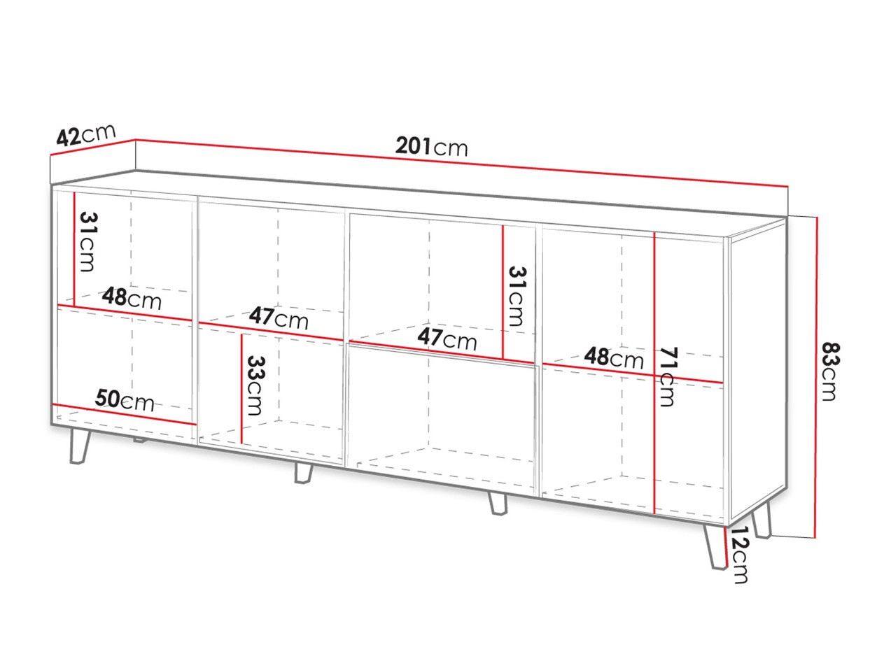 Aparador Remeta 100 (Roble wotan)