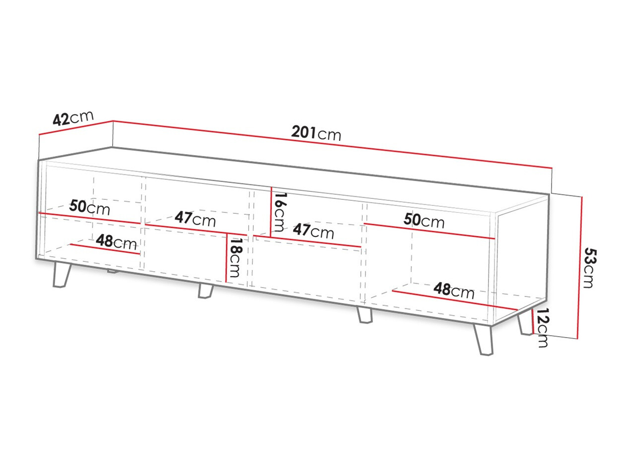 Mueble TV Comes I (Roble wotan)
