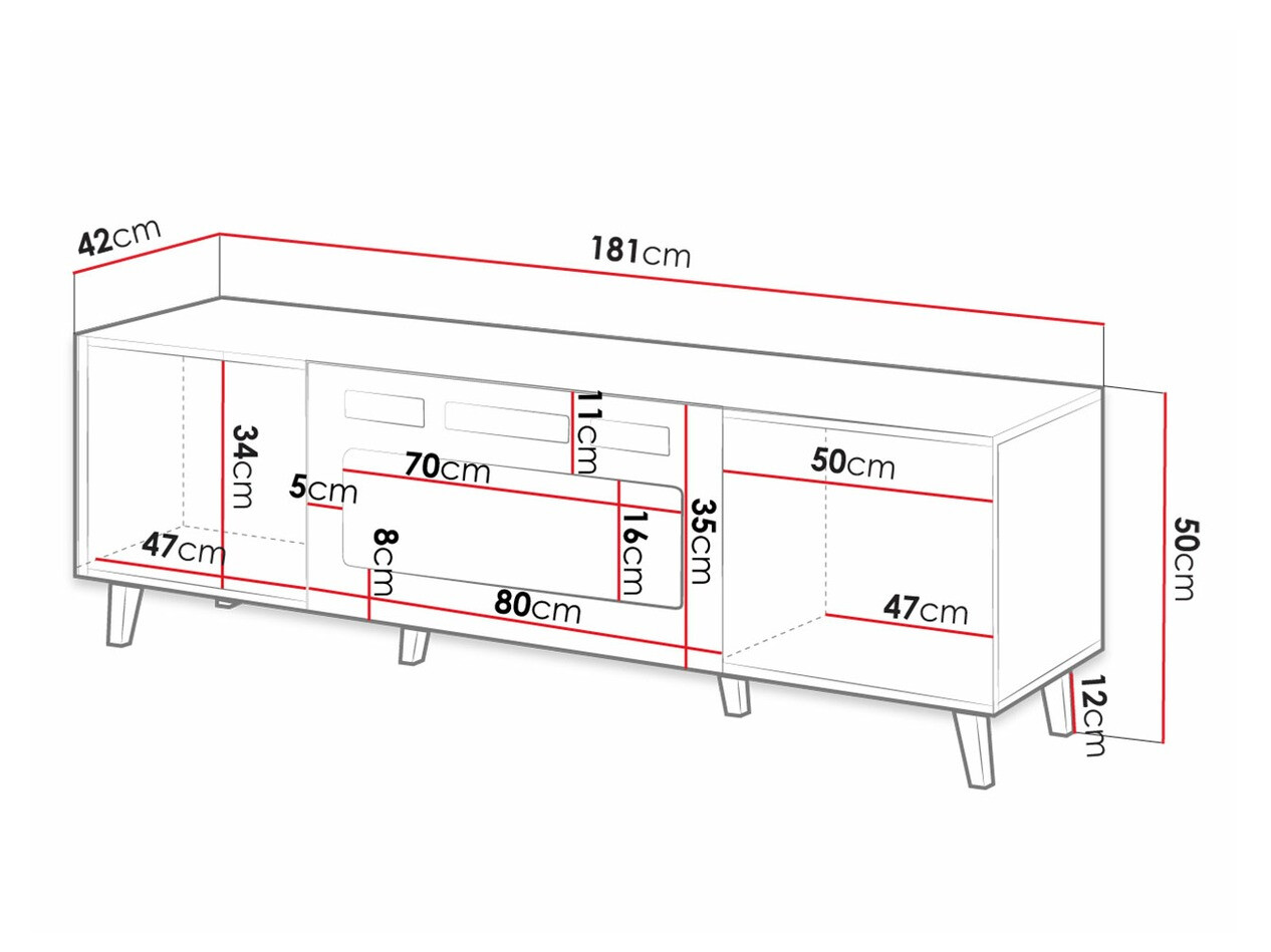 Mueble TV Comes II (Antracita)