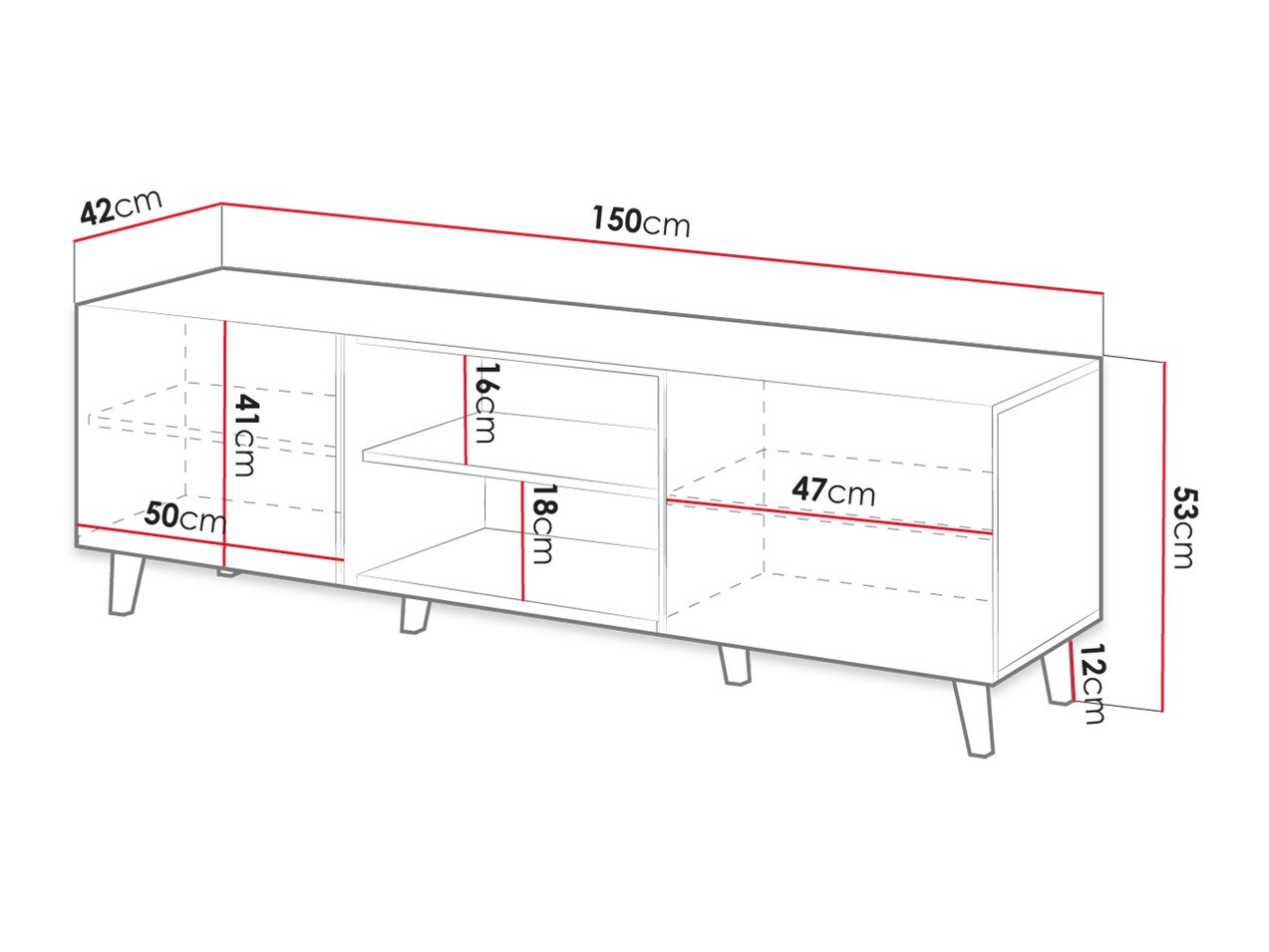 Mueble TV Remeta 102 (Roble wotan)
