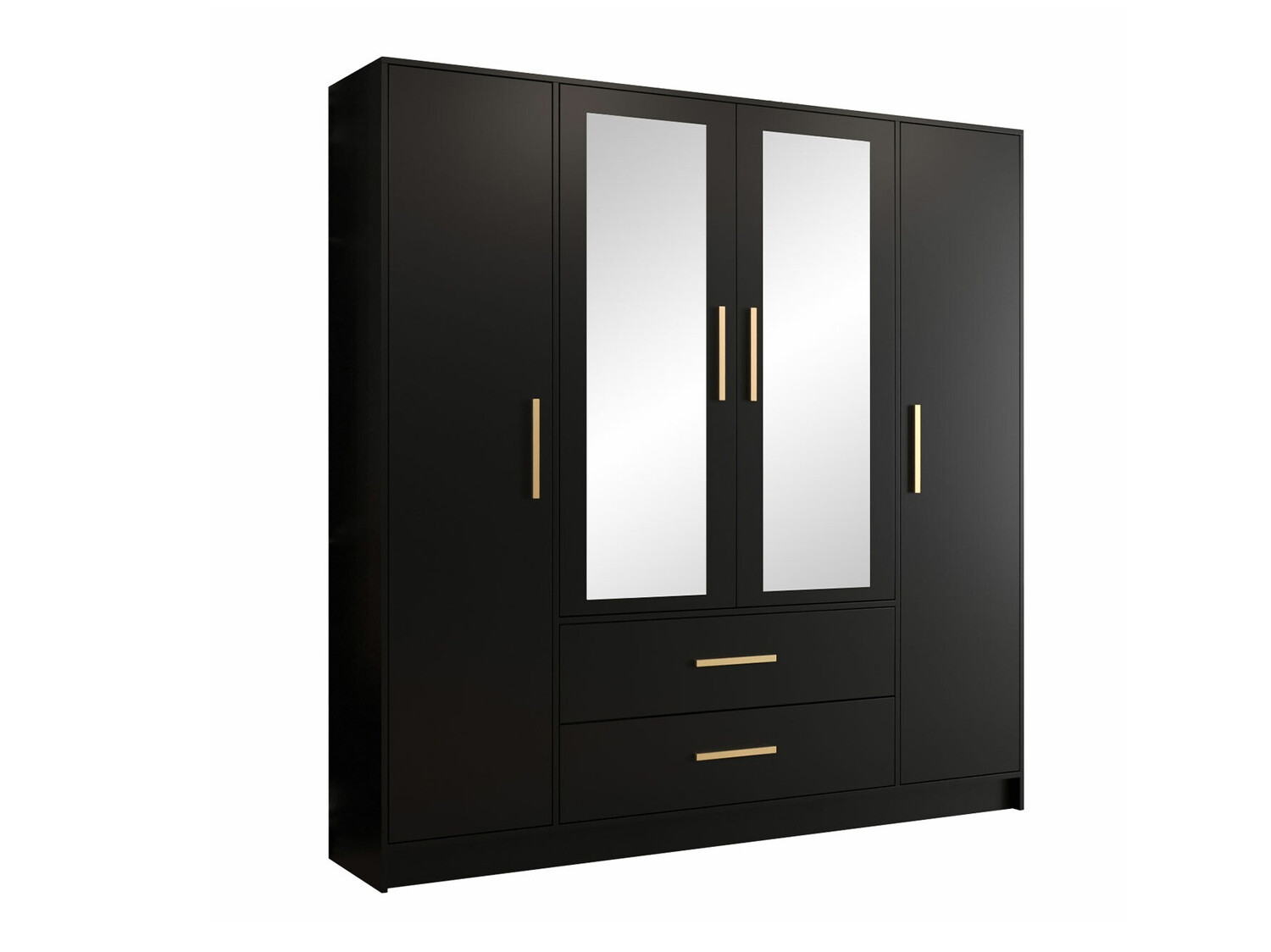 Armario Hartford 374 (Negro + Dorado)