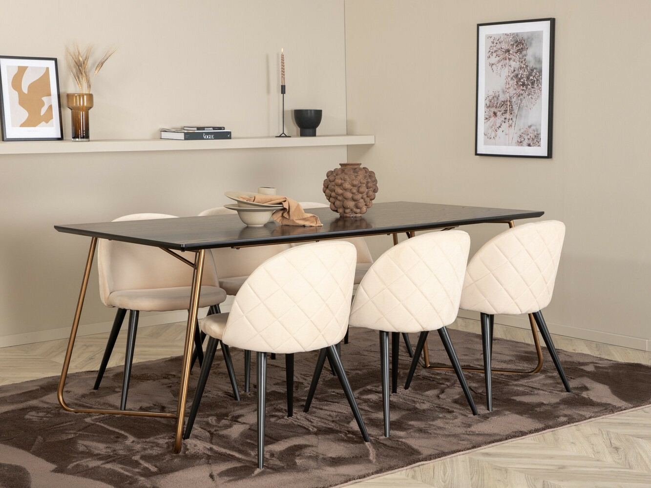 Conjunto de mesas y sillas para comedor Dallas 2725