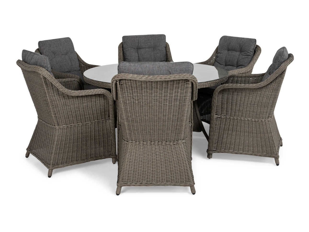 Conjunto de mesa y sillas deNoord 266 (Marrón + Gris)