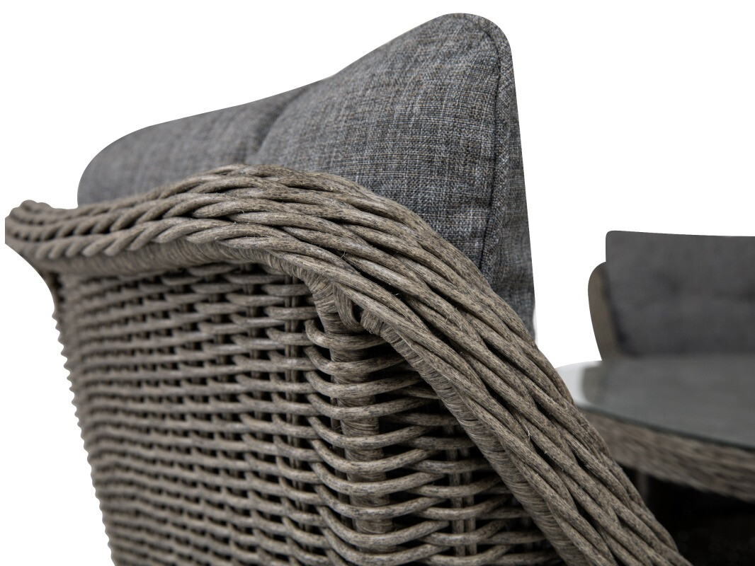 Conjunto de mesa y sillas deNoord 266 (Marrón + Gris)