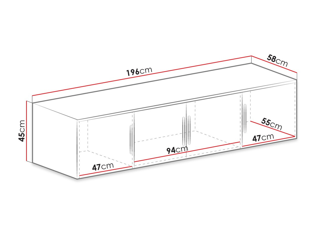 Armario Dortivu 147 (Grafito)