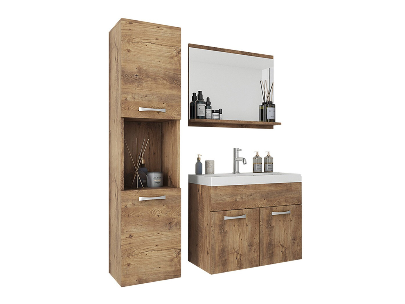 Conjunto de mueble de baño Sarasota 122 (Nuez)