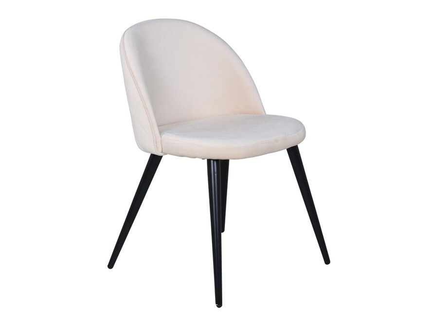 Conjunto de mesas y sillas para comedor Dallas 2386 (Negro + Crema)