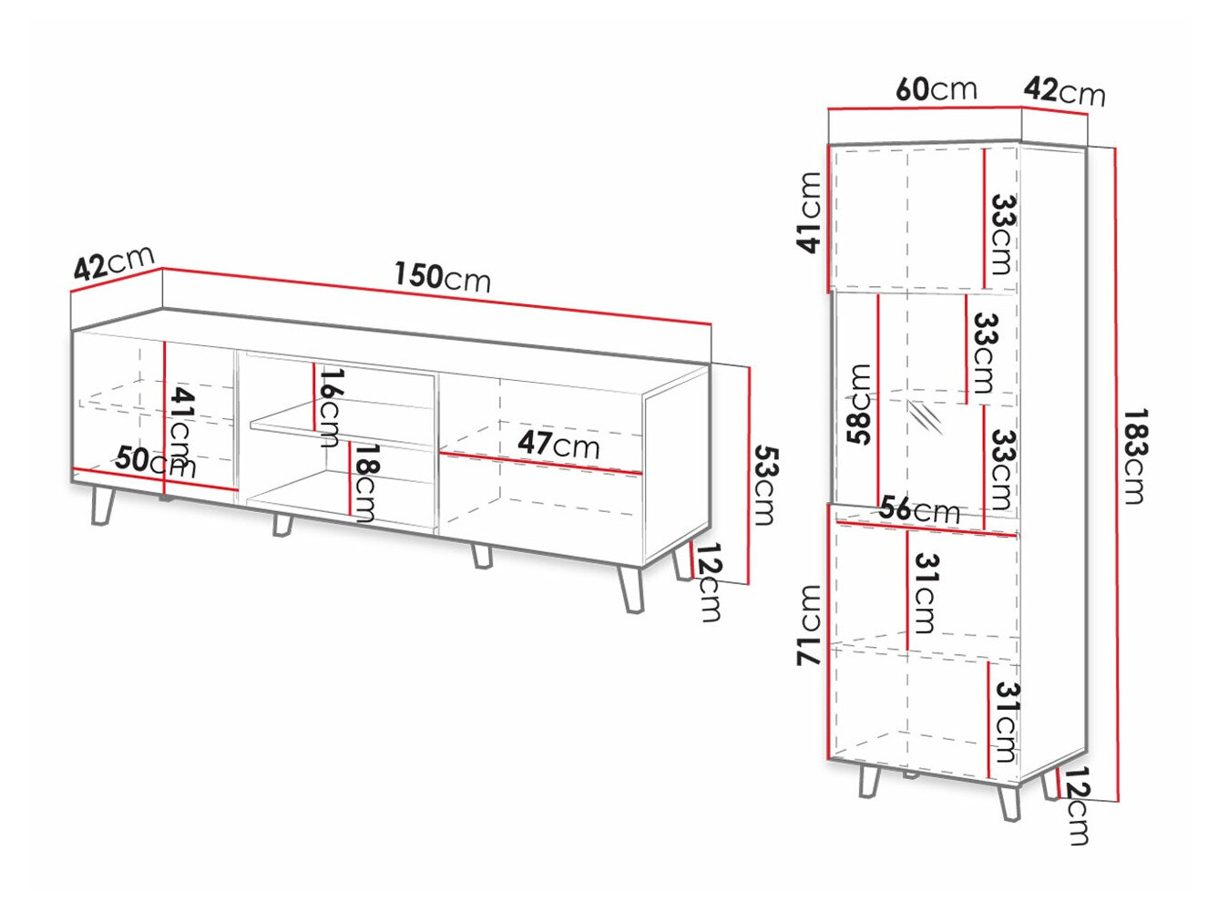 Conjunto de salón Dicto I (Blanco)