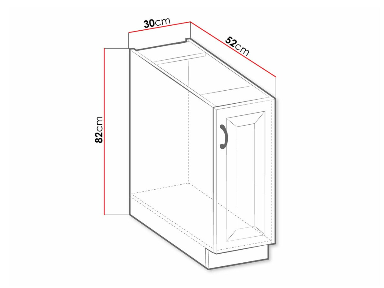 Armario modular con cesta extraíble. Retro White 102
