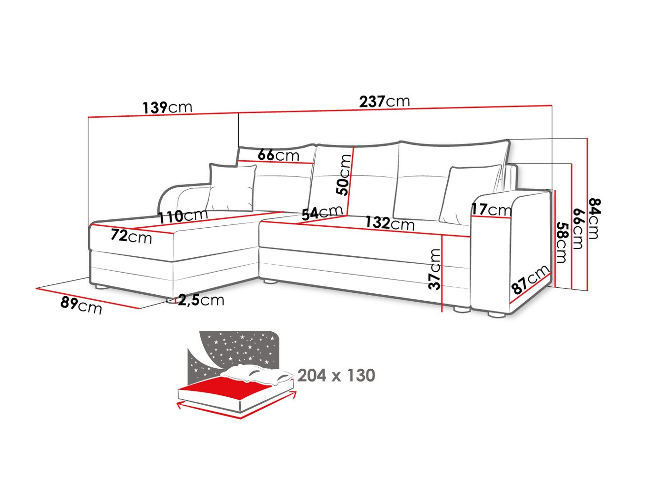 Sofá rinconero Memphis 112 (Manila 26)