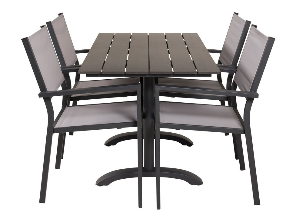 Conjunto de mesa y sillas Dallas 3469 (Gris)