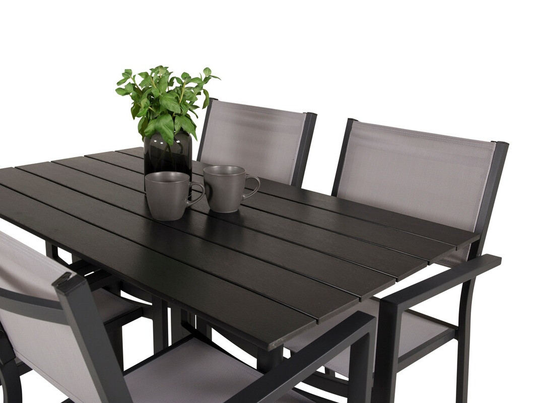 Conjunto de mesa y sillas Dallas 3469 (Gris)