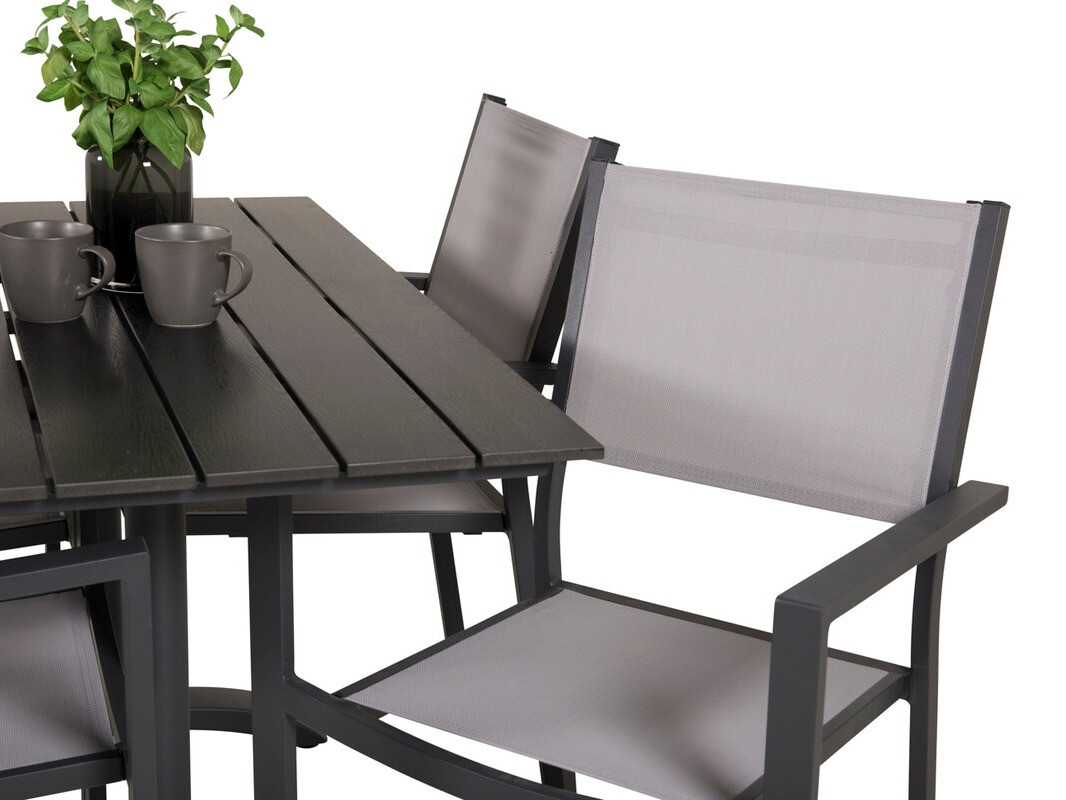 Conjunto de mesa y sillas Dallas 3469 (Gris)