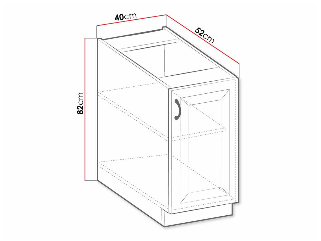 Armario modular con puertas. Retro Grey 103