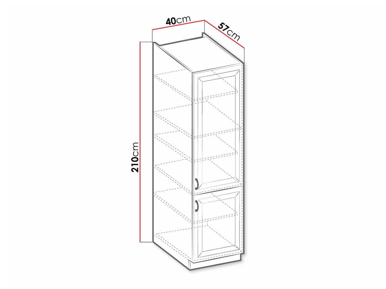 Armario modular con puertas. Retro Grey 104