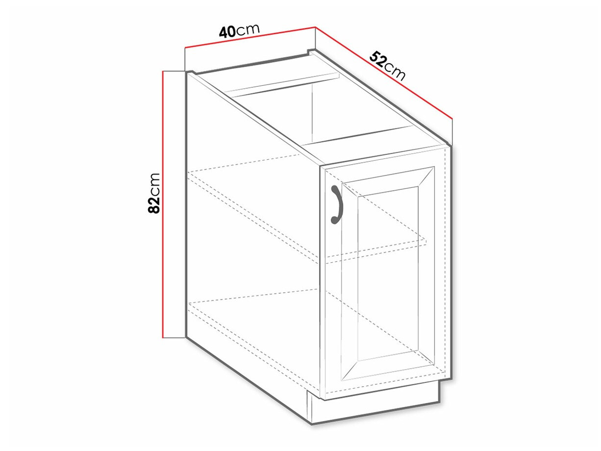 Armario modular con puertas. Retro White 103