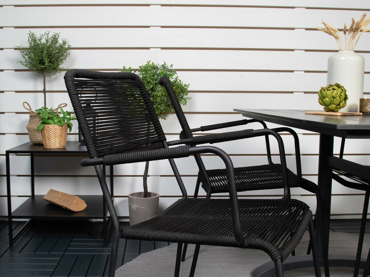 Conjunto de mesa y sillas Dallas 2283 (Negro)