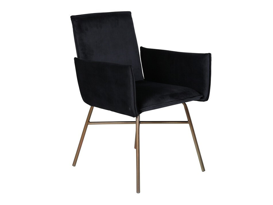Conjunto de mesas y sillas para comedor Dallas 2703 (Negro + Cobre)
