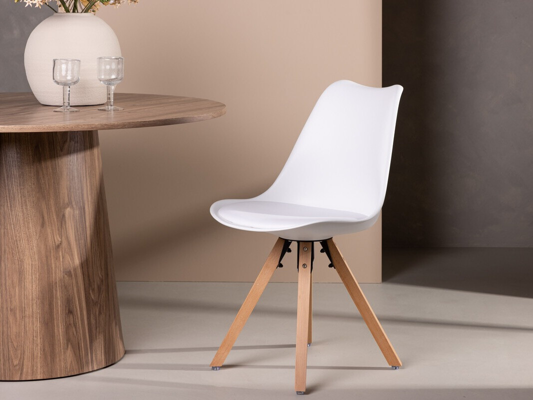 Silla Dallas 3478 (Blanco + Luminoso madera)