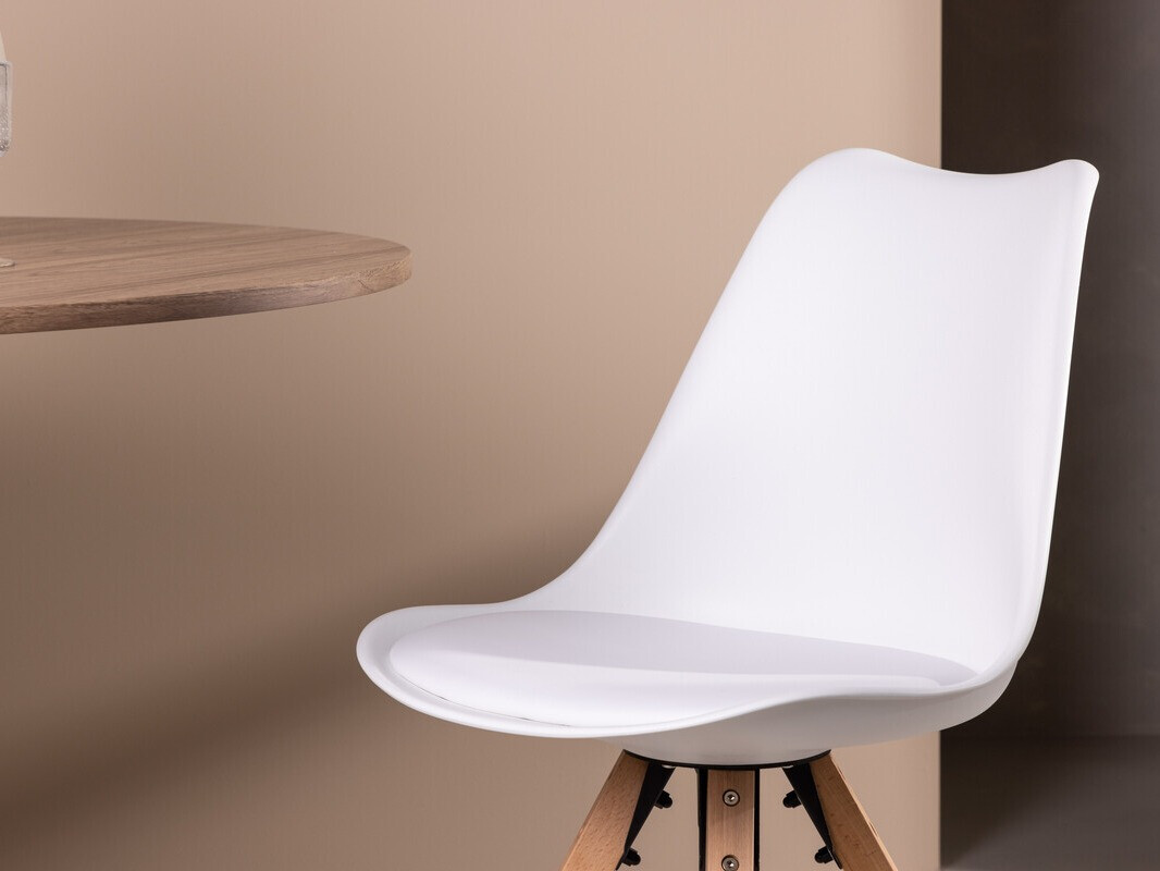 Silla Dallas 3478 (Blanco + Luminoso madera)