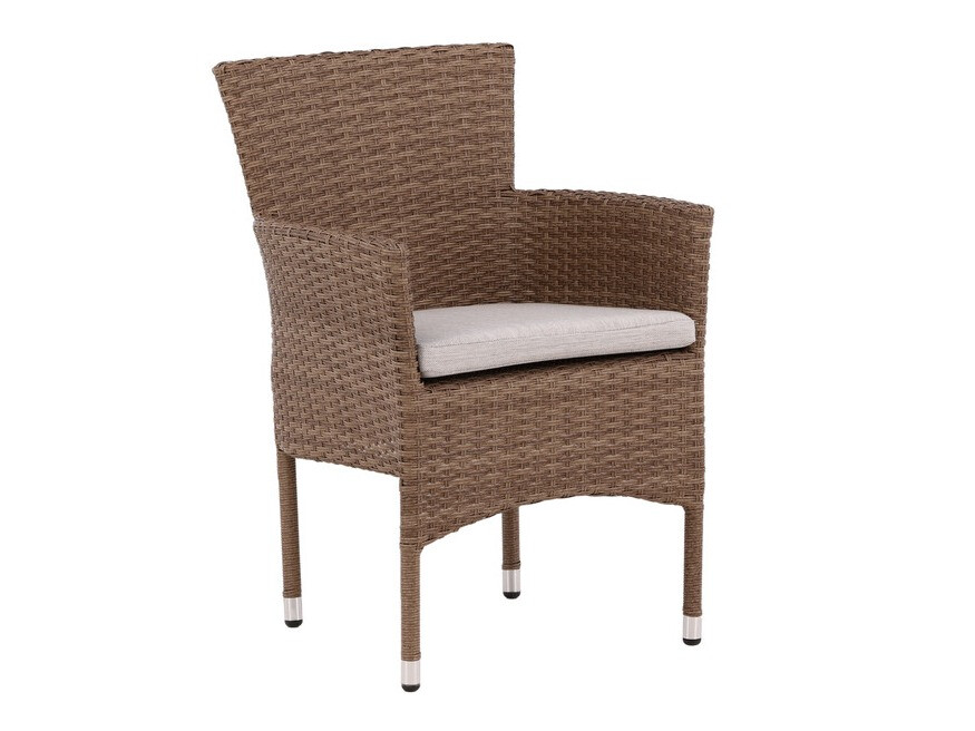Silla para exterior Dallas 3475 (Marrón + Gris)