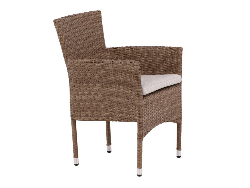 Silla para exterior Dallas 3475 (Marrón + Gris)