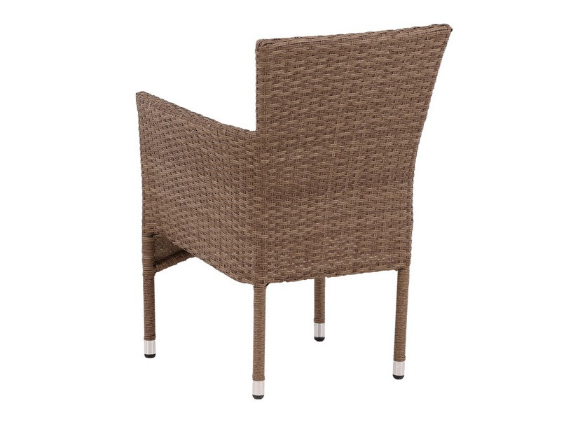 Silla para exterior Dallas 3475 (Marrón + Gris)