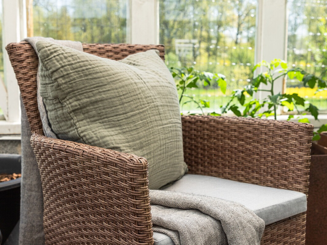 Silla para exterior Dallas 3475 (Marrón + Gris)