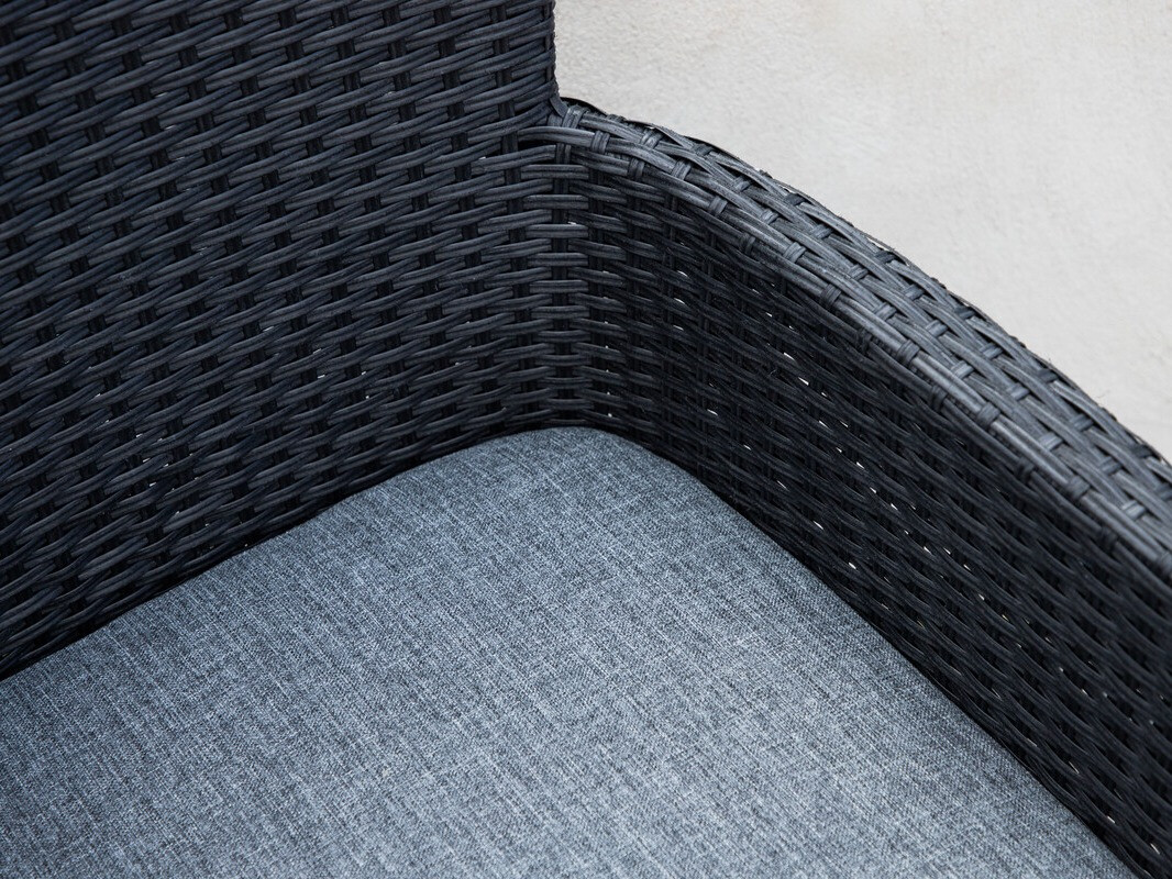 Silla para exterior Dallas 3475 (Negro + Gris)