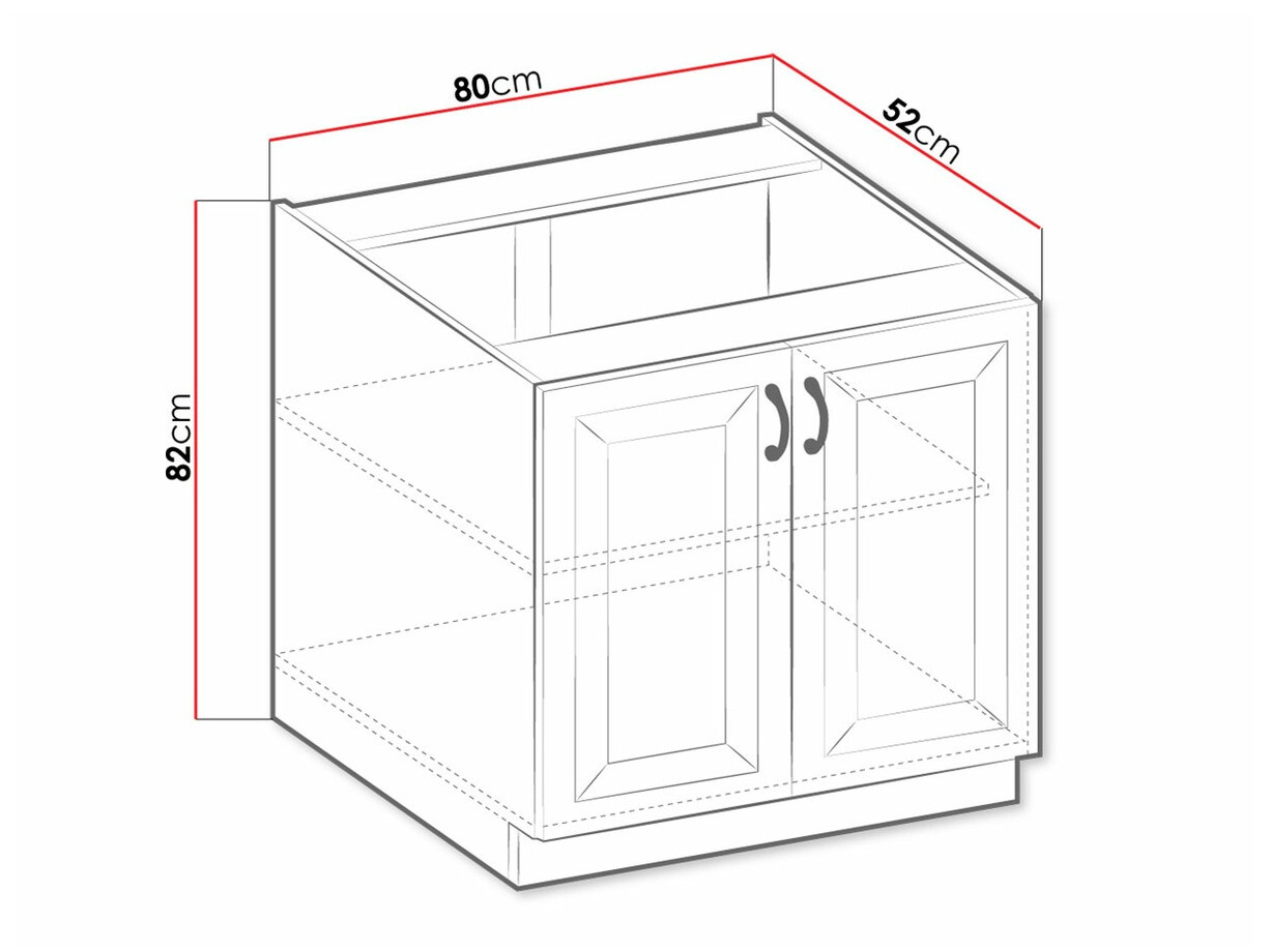 Armario modular con puertas. Retro Grey 119