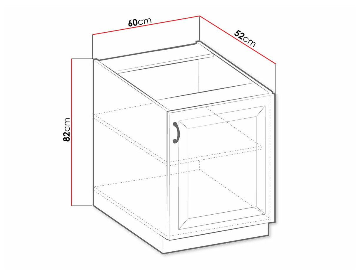 Armario modular con puertas. Retro White 107